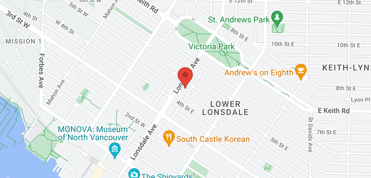 map of 1103 444 LONSDALE AVENUE